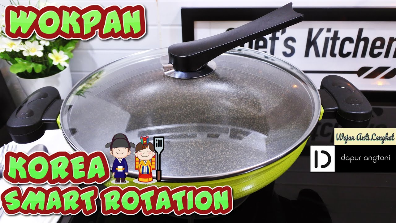  Review  Wokpan Smart Rotation Korea Wajan  Anti  Lengket  