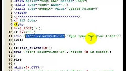 Lesson 10   Create Folders in PHP