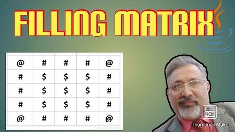 Filling Matrix | border | non border | corner | ISC Practical | CLASS  11 | CLASS 12 | java