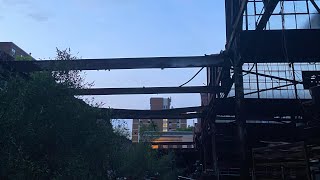 Exploring abandon factory w/ chase