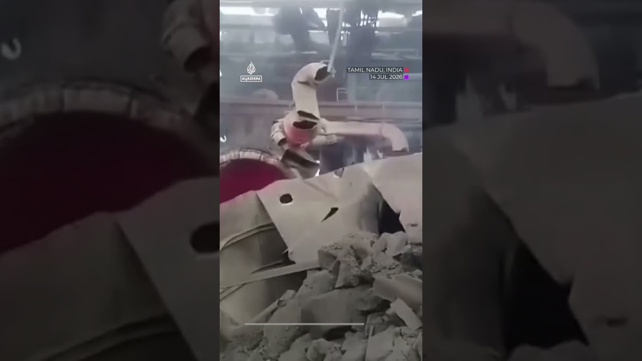 Worker killed in furnace explosion fire at Indian recycling plant | AJ #shorts
