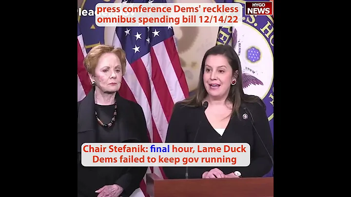 Chair Stefanik: final hour, Lame Duck Dems failed ...