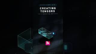 How to Create Tensors in PyTorch 🔥 | torch.tensor, zeros & rand #Shorts