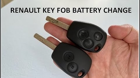 Renault Clio Kangoo Master Modus Twingo Key Fob Battery Replacement