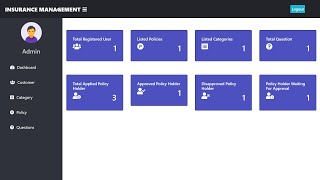 Insurance Management System || 2021 || FREE SOURCE CODE || LazyCoder screenshot 3