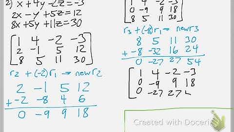 Math 111 : 10.3 #2 (Precalculus Tutorial : Matrices & Systems of Linear Equations)