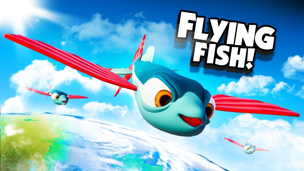 FLYING Through The Sky as a FLYING FISH - New I AM FISH Gameplay 