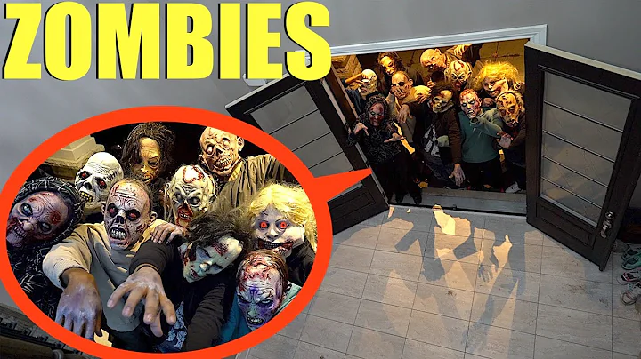 when you see this horde of Zombies outside your ho...