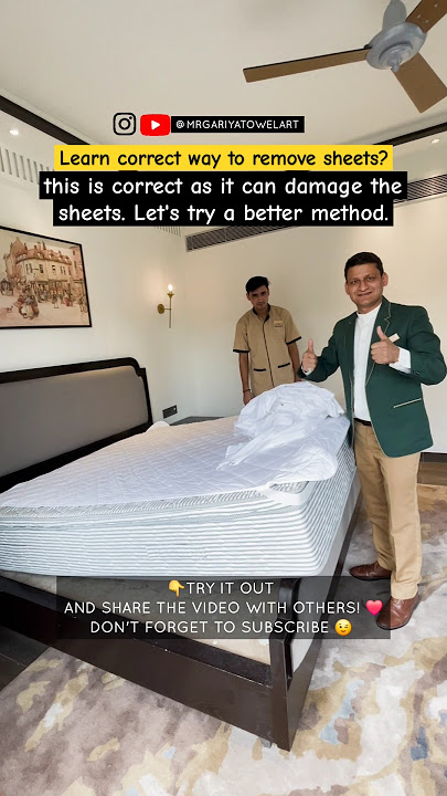 Proper Way to Remove Bed Sheets Without Damage | Professional Housekeeping Tips