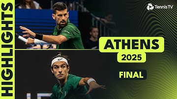Novak Djokovic vs Lorenzo Musetti For The Trophy! | Athens 2025 Final Highlights