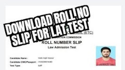 How to download roll no slips for HEC Lat test 2022| lat test 2022| lat test result 2022