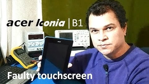 Tablet Acer Iconia B1-A71 with faulty touchscreen