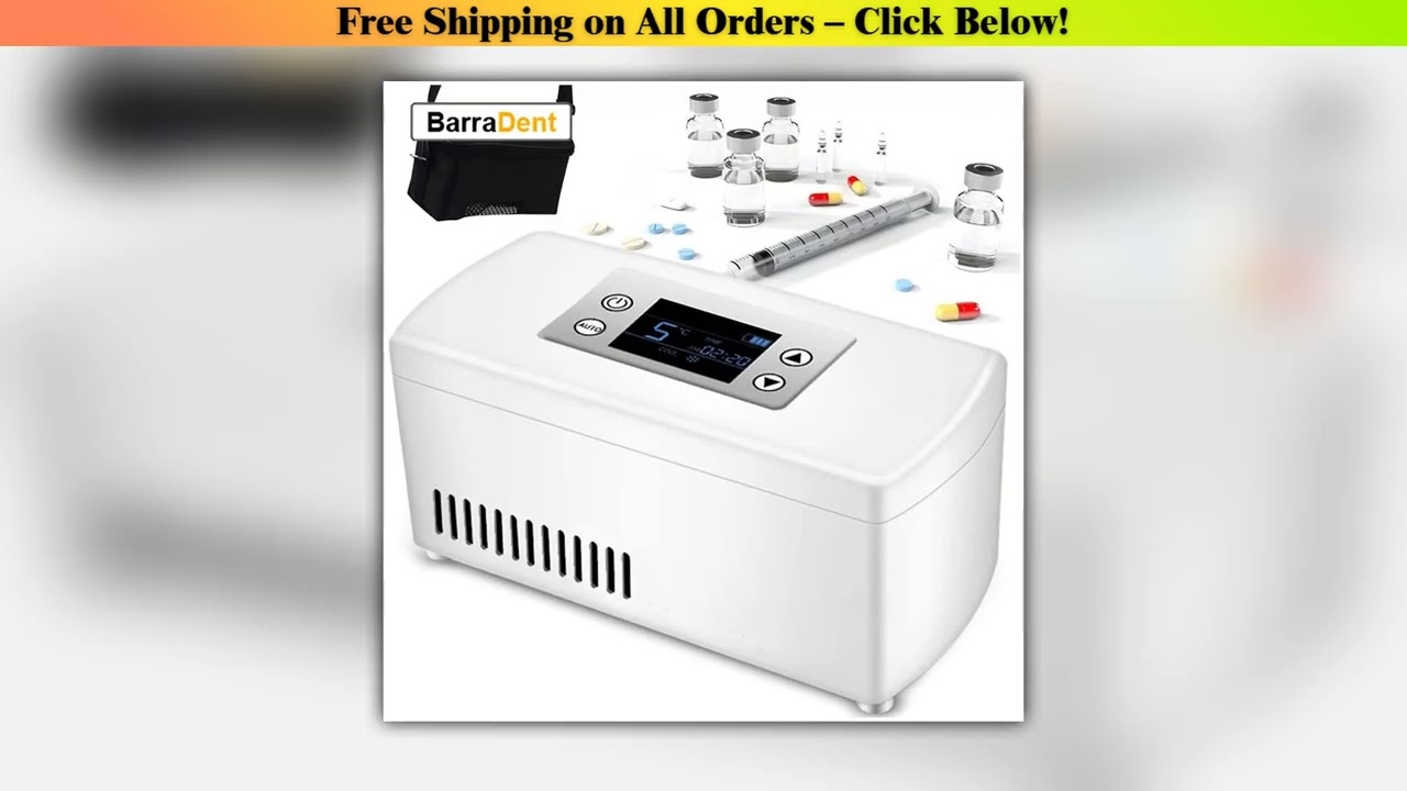 Portable Insulin Cooler Refrigerated Box 2-18 Degrees Medicine Cooler Reefer Refrigerator