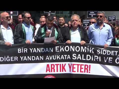 İstanbul Barosu üyesi Av. Servet Bakırtaş’ın görevi başında katledilmesi protesto edildi.