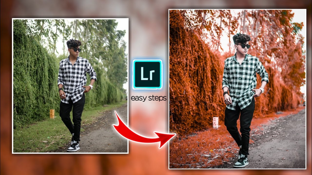 Lightroom red effect photo editing | lightroom background color change || nimit editz