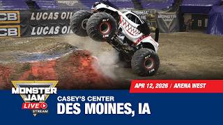 Monster Jam: Des Moines, IA - 3 (Full Event) | April 12, 2026 | Arena West