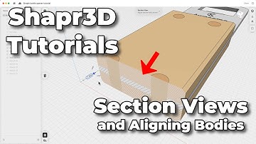 Shapr3D Bottle Opener Tutorial 9 | Section Views and Aligning Bodies