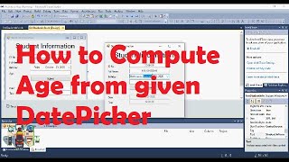Visual Studio 2010 How to Compute Age from given DatePicker Birthdate