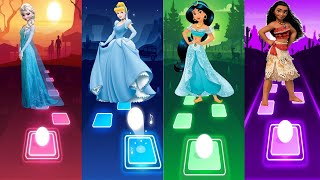 Disney Frozen Elsa - Cinderella - Princess Jasmine - Moana - princesses Tiles Top screenshot 5