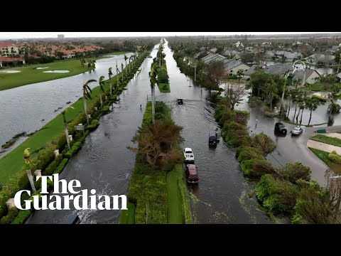 Aerial footage shows destruction and flooding caused by Hurricane Ian