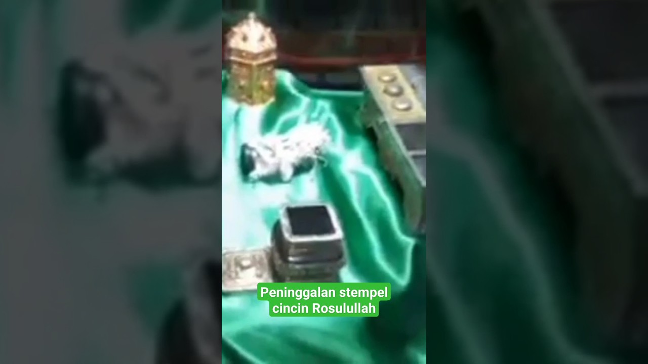 peninggalan stempel cincin Nabi MUHAMMAD SAW 