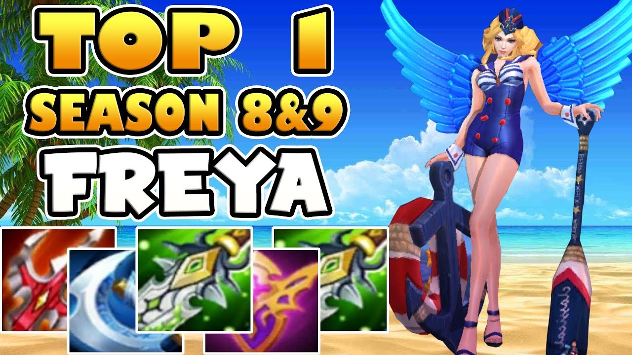 TOP 1 FREYA SEASON 8 & 9 [by KeaganReckless] BUILD & GAMEPLAY MOBILE LEGENDS