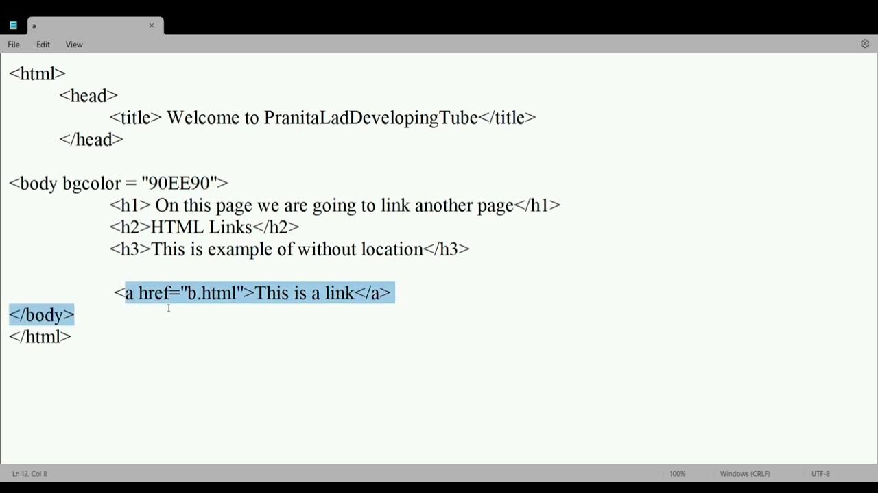 How to link one page to another without location One minute tutorial 💫 ...