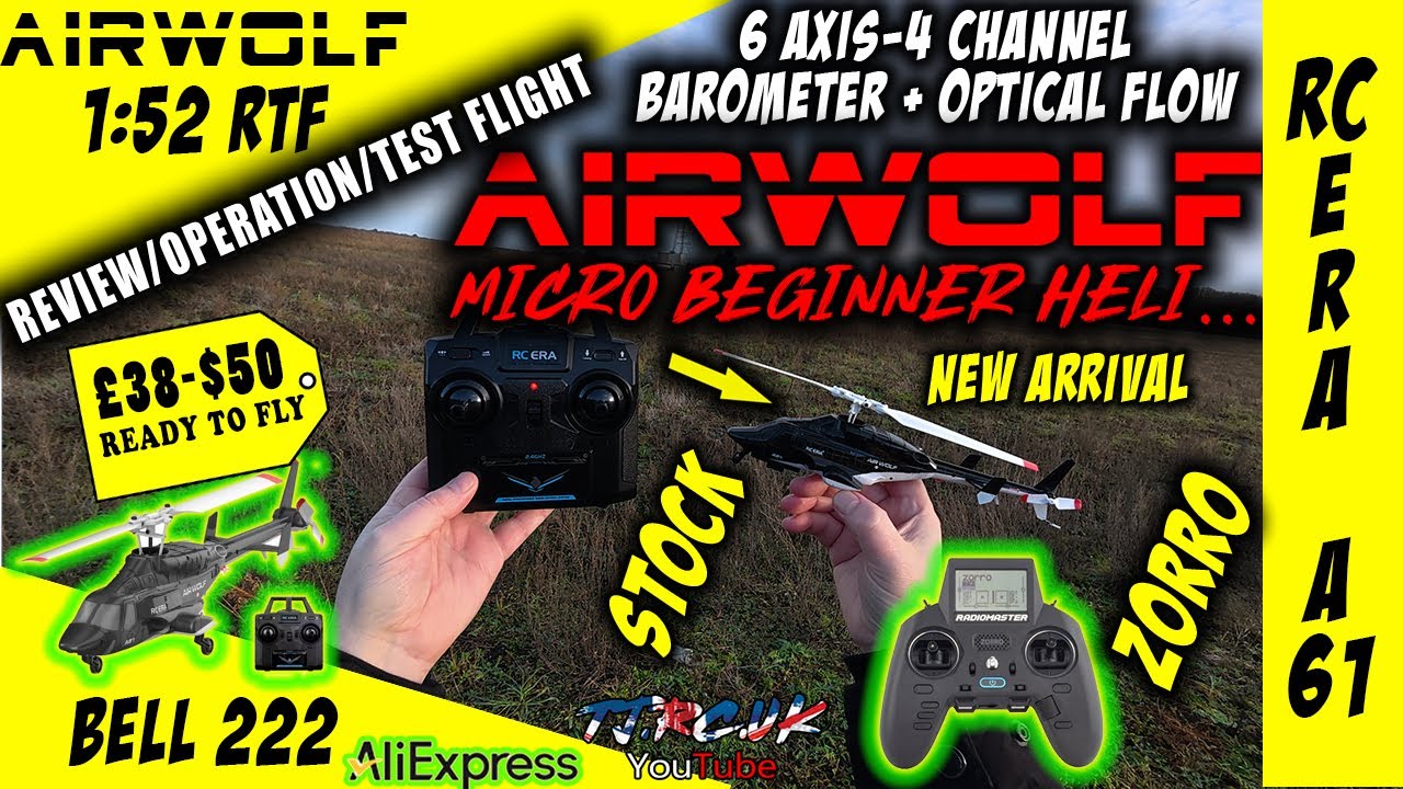 🚁Micro 1:52-RC RTF Airwolf Helicopter-Bell 222-RC ERA A61-Optical 🚁Micro 1:52-RC RTF Airwolf Helicopter-Bell 222-RC ERA A61-Optical