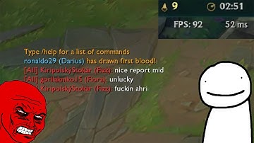 Tilting enemy in League of Legends SPEEDRUN