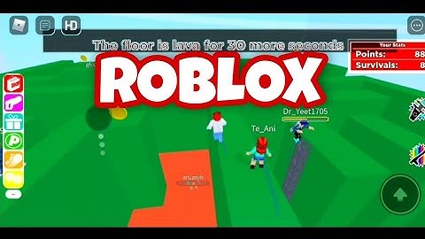 The Floor Is LAVA || ROBLOX - Gameplay Walkthrough Part 1 (iOS,Android)