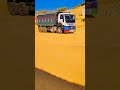 Tata Hitachi super excavator 200 loading Ashok Leyland truck and one Ashok Leyland truck eating #cat