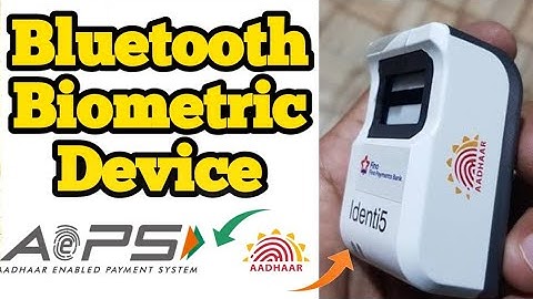 bluetooth biometric finger scanner | AePS Biometric Device | Evolute Identi5 Bluetooth Fingerprint