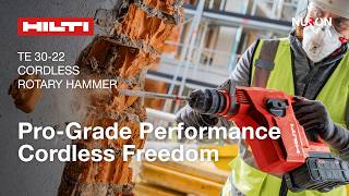 Uncompromised Performance | Hilti TE 30-22 Cordless Rotary Hammer