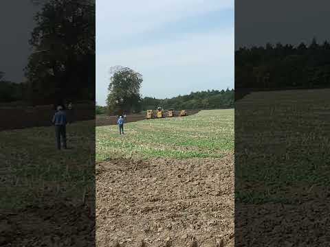 Crawler ploughing at Fincham