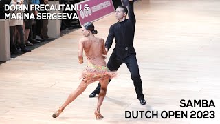 Dorin Frecautanu & Marina Sergeeva - Samba dance | Dutch Open 2023