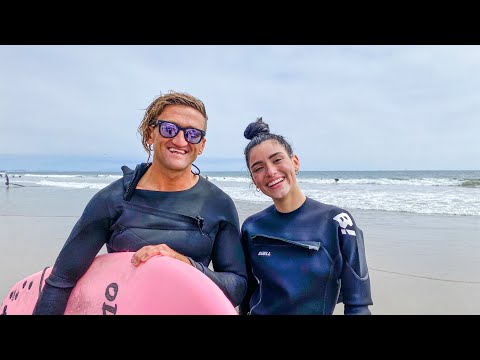 I went surfing with Casey Neistat | Dixie D'Amelio