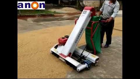 ANON  grain collecting and bagging machine