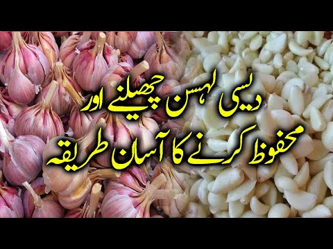 Desi Lehsan Cheelnay ka Asan Tarika |   دیسی لہسن چھیلنے کا آسان طریقہ | Bawarchi Khana Secrets