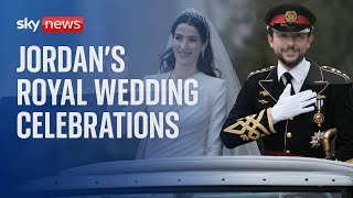 Jordan’s Crown Prince Hussein and Saudi architect Rajwa Alseif wedding celebrations