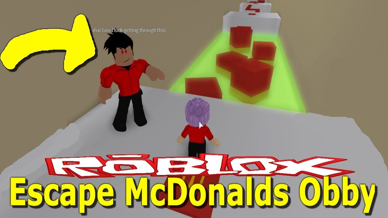This Co Worker Is Scary Roblox Escape Mcdonalds Obby Youtube - roblox mcdonalds worker