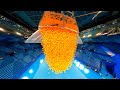 We Dropped 100,000 Ping Pong Balls From ARENA ROOF!