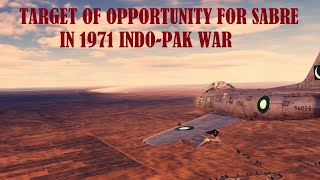 Pakistani F-86 Sabre Shoots Down a Target of Opportunity (Indo-Pak War of 1971)