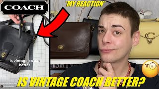IS VINTAGE COACH BETTER My Reaction to Tanner Leathersteins Breakdown!