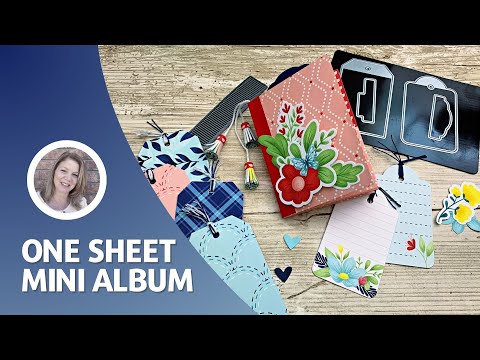 One Sheet Mini Album | Tags & Tabs | Paper Tassels | Video Collaboration