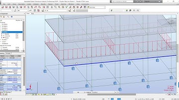 6. Hướng dẫn cách gán tải tường trong Robot structure