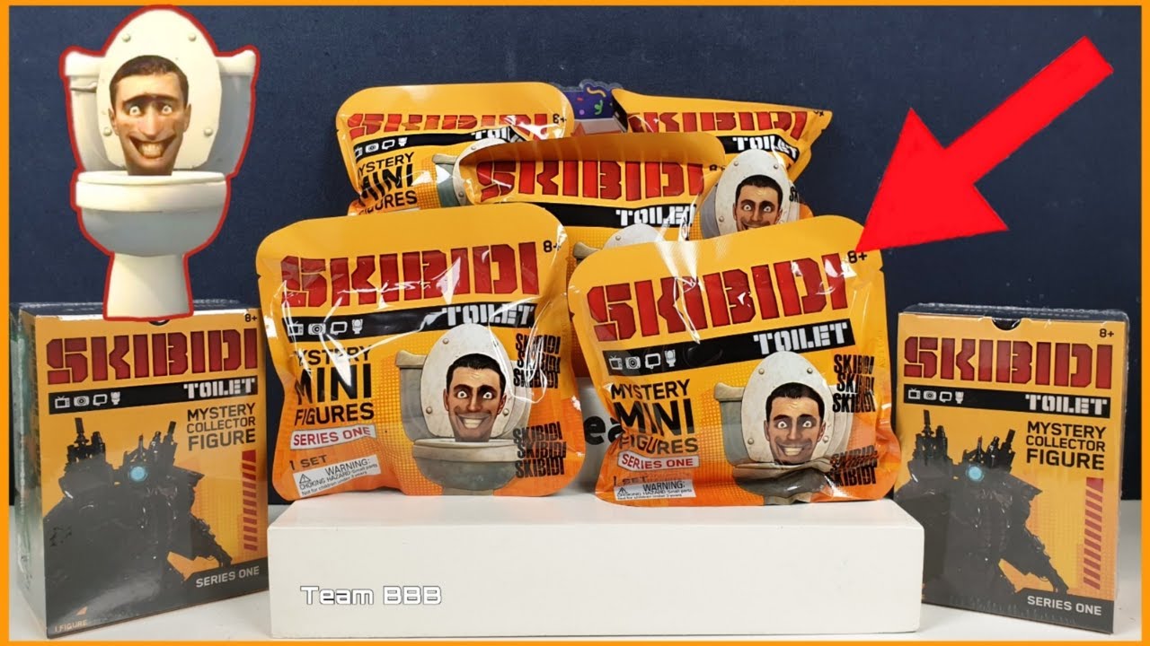 SKIBIDI TOILET Collection Mystery Figure Collector, Figurines De Collection, Produit Sous Licence Officielle, Les Styles Peuvent Varier