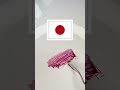 Mixing Red &amp; White Paint to Create the Japanese Flag 🇯🇵 | Satisfying Art Video