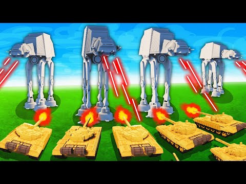 Destroying Star Wars AT-AT Army With Unstoppable WW2 Weapons | Teardown