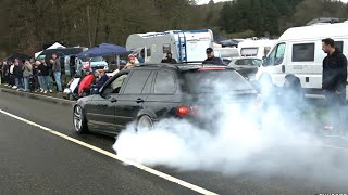 Carfreitag Nurburgring 2024 - Funny moments, Burnouts, Police, Loud cars etc