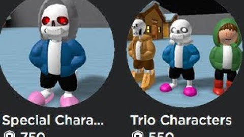 Sans Multiversal Battles (trio characters showcase and review of special characters)